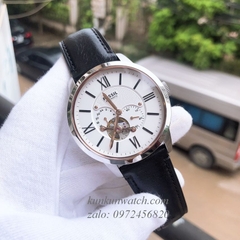 Đồng Hồ Nam Fossil ME3104 Automatic Lộ Cơ Mốc 7 Giờ Dây Da 44mm