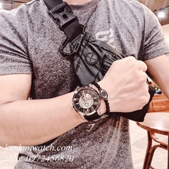 Đồng Hồ Nam Fossil ME3153 Mặt Số Phụ Chạy Giây Automatic Dây Da 50mm