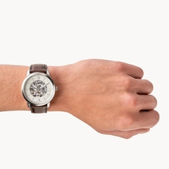 Đồng Hồ Nam Fossil ME3184 Automatic Lộ Cơ Dây Da 44mm