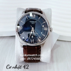 Đồng Hồ Nam Tissot 1853 Chemin Des Tourelles La Mã Kính Mo Automatic Nâu Silver 42mm 1