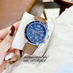 Đồng Hồ Nam Coach Sullivan Sport Chronograph 14602038 Dây Da Nâu Vỏ Silver Mặt 44mm