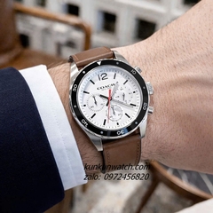Đồng Hồ Nam Coach Sullivan Sport Chronograph 14602057 Dây Da Nâu Vỏ Silver Mặt 44mm