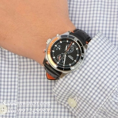 Đồng Hồ Nam Fossil CH2953 Chronograph Niềng Số Dây Da 45mm
