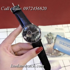 Đồng Hồ Nam Bulova 96A188 - Automatic - Dây Da Đen Mặt Đen ( Vạch Chỉ Giờ Trắng ) -  41mm