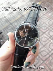 Đồng Hồ Nam Bulova 96A188 - Automatic - Dây Da Đen Mặt Đen ( Vạch Chỉ Giờ Trắng ) -  41mm
