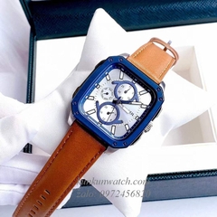 Đồng Hồ Nam Fossil BQ2658 6 Kim Mặt Vuông 42mm Dây Da Quartz