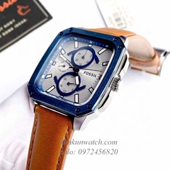 Đồng Hồ Nam Fossil BQ2658 6 Kim Mặt Vuông 42mm Dây Da Quartz