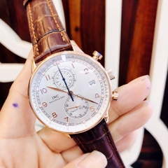 Đồng hồ Nam IWC - Quartz ( Pin ) - Dây da  - IWCD012