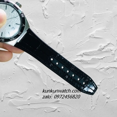 Đồng Hồ Nam Omega Constellation Automatic Niềng Số La Mã Dây Đen Silver Viền Đen, Nền Mặt Vân 40mm