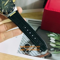 Đồng Hồ Nam Omega Constellation Automatic Niềng Số La Mã Dây Xanh Mộc Silver 40mm
