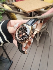 Đồng Hồ Nam Rolex  RLCD02 - Automatic -  Dây Da Đen  -  44mm