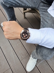 Đồng Hồ Nam Rolex  RLCD02 - Automatic -  Dây Da Đen  -  44mm