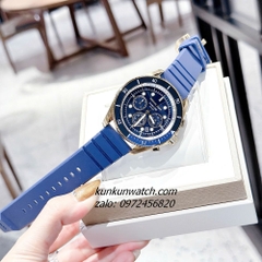 Đồng Hồ Nam Michael Kors Maritime Blue MK9205 Chronograph Dây Silicone 45mm