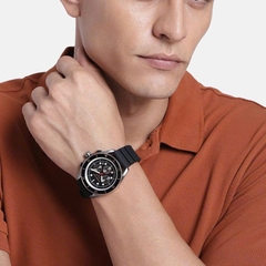 Đồng Hồ Nam Michael Kors Maritime Black MK9206 Chronograph Dây Silicone 45mm