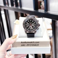 Đồng Hồ Nam Michael Kors Maritime Black MK9206 Chronograph Dây Silicone 45mm
