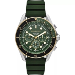 Đồng Hồ Nam Michael Kors Maritime Green MK9214 Chronograph Dây Silicone 45mm