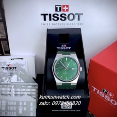 Đồng Hồ Nam Tissot 1853 PRX Powermatic 80 Silver Dây Silicone Xanh Rêu 40mm