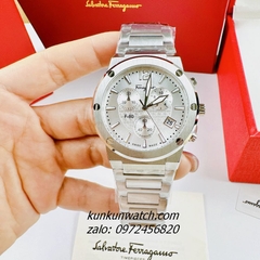 Đồng Hồ Nam Salvatore Ferragamo F80 Classic Chronograph Silver 44mm 1