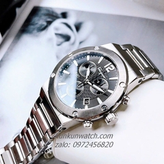 Đồng Hồ Nam Salvatore Ferragamo F80 Classic Chronograph Bạc Mặt Đen 44mm