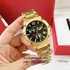Đồng Hồ Nam Salvatore Ferragamo F80 Classic Chronograph Vàng Mặt Đen 44mm