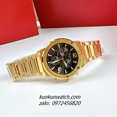 Đồng Hồ Nam Salvatore Ferragamo F80 Classic Chronograph Vàng Mặt Đen 44mm