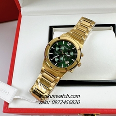 Đồng Hồ Nam Salvatore Ferragamo F80 Classic Chronograph Vàng Mặt Xanh Lá 44mm