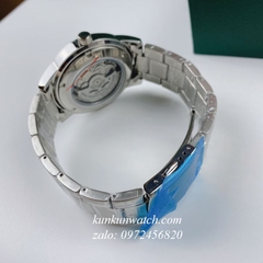 Đồng Hồ Nam Seiko 5 Automatic 2 Lịch Bạc Mặt Trắng 42mm