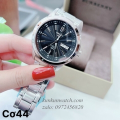 Đồng Hồ Nam Seiko 5 Automatic 2 Lịch Bạc Mặt Đen 42mm