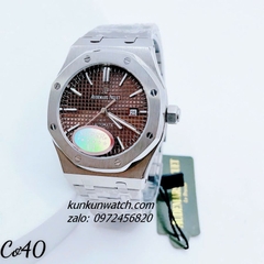 Đồng Hồ Nam Audemars Piguet Royal Oak 03 Kim Automatic Mặt Nâu Silver 41mm 1