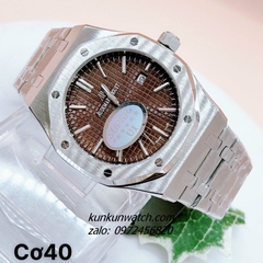 Đồng Hồ Nam Audemars Piguet Royal Oak 03 Kim Automatic Mặt Nâu Silver 41mm