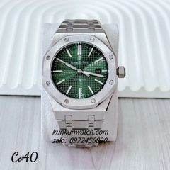 Đồng Hồ Nam Audemars Piguet Royal Oak 03 Kim Automatic Mặt Xanh Lá Silver 41mm 1
