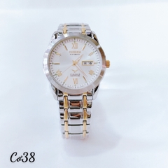 Đồng Hồ Nam Citizen Automatic 21Jewels 2 Lịch Demi Mặt Trắng 38mm 1