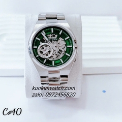 Đồng Hồ Nam Citizen AutomatiC Lộ Cơ 3 Kim Silver Mặt Xanh Lá 40mm 1