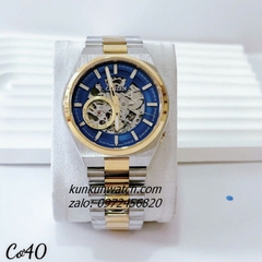 Đồng Hồ Nam Citizen AutomatiC Lộ Cơ 3 Kim Demi Mặt Xanh Dương 40mm 1