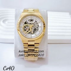 Đồng Hồ Nam Citizen AutomatiC Lộ Cơ 3 Kim Gold Mặt Trắng 40mm 1