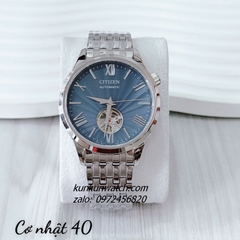 Đồng Hồ Nam Citizen Skeleton Automatic Silver Mặt Xanh Lam 40mm 1