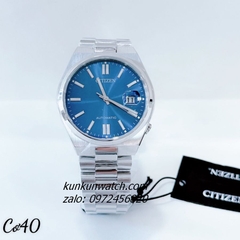 Đồng Hồ Nam Citizen Tsuyosa Automatic Silver Mặt Xanh Lam 40mm