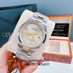 Đồng Hồ Nam Citizen Tsuyosa Automatic Silver Mặt Vàng 40mm