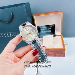 Đồng Hồ Nam Citizen Tsuyosa Automatic Silver Mặt Vàng 40mm