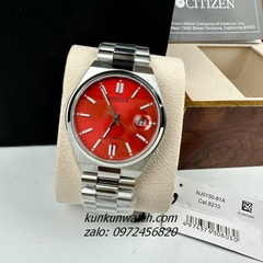 Đồng Hồ Nam Citizen Tsuyosa Automatic Silver Mặt Đỏ 40mm 1