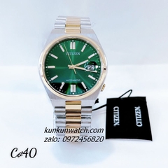 Đồng Hồ Nam Citizen Tsuyosa Automatic Demi Mặt Xanh 40mm
