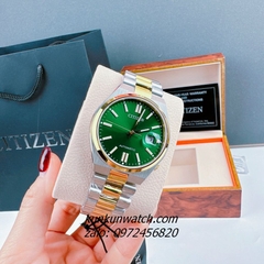 Đồng Hồ Nam Citizen Tsuyosa Automatic Demi Mặt Xanh 40mm