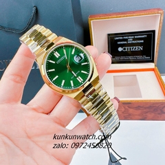 Đồng Hồ Nam Citizen Tsuyosa Automatic Gold Mặt Xanh Lục 40mm