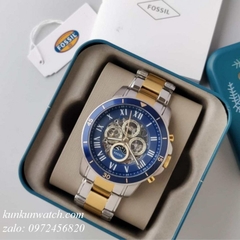 Đồng Hồ Nam Fossil ME3141 Automatic Lịch Ngày Đêm - Dây Kim Loại - Niềng Số - 44mm
