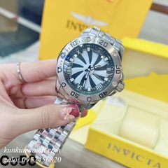 Đồng Hồ Nam Invicta  Nền Mặt Cánh Quạt - Bạc Mặt Đen - Automatic -50mm 1