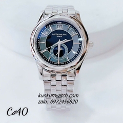 Đồng Hồ Nam Patek Philippe Automatic 04 Lịch Silver Mặt Xám 40mm 1
