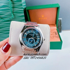Đồng Hồ Nam Patek Philippe Automatic 04 Lịch Silver Mặt Xám 40mm