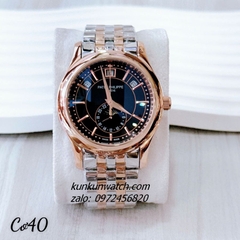 Đồng Hồ Nam Patek Philippe Automatic 04 Lịch Demi Rose Gold Mặt Đen 40mm 1