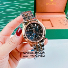 Đồng Hồ Nam Patek Philippe Automatic 04 Lịch Demi Rose Gold Mặt Đen 40mm
