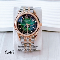 Đồng Hồ Nam Patek Philippe Automatic 04 Lịch Demi Rose Gold Mặt Xanh Lá 40mm 1
